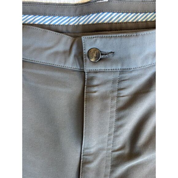 Footjoy Performance Golf Pant Flat Front 4-Way Stretch Plaid Gray Size 36x30 - Picture 2 of 10